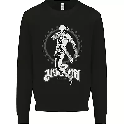 Muay Thai Skeleton MMA Mixed Martial Arts Mens Sweatshirt Jumper • $26.51