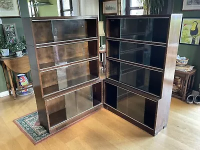 A Vintage Minty Modular Stacking Bookcases 2 Bases 6 Stacking • £450