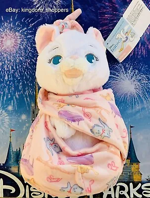 Disney Parks Baby Marie The Aristocats In A Blanket Pouch Plush New With Tags • $49.95