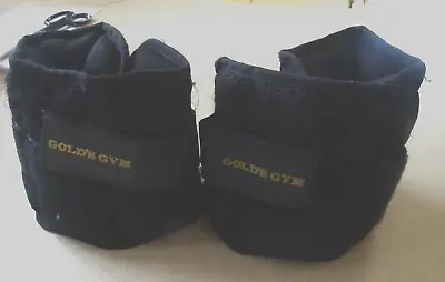 Gold's Gym 5 Lb Pair Ankle/wrist Weights 2 2 1/2 Lb Each Adjustable • $4