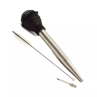 Norpro Deluxe Stainless Steel Baster With Meat Injector And Cleaning Brush • $14.49