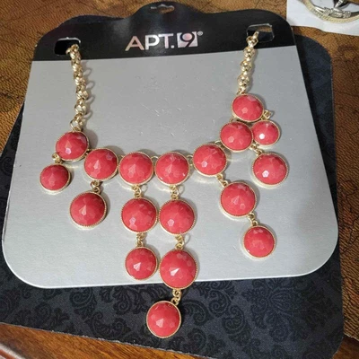 $10 • Buy New Apt 9 Redish Bubble Necklace