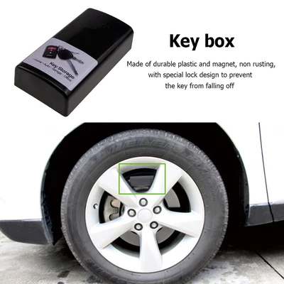 £6.59 • Buy Stash Key Safe Storage Box Magnetic Portable Hidden Outdoor Car Key Holder Black