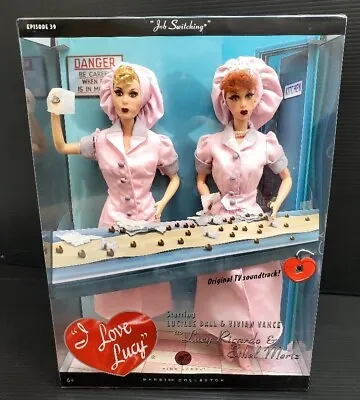 I Love Lucy Barbie Lucy & Ethel Job Switching Episode 39 Doll 2008 L9585 New • $74.95