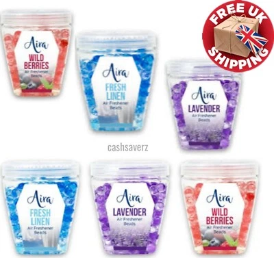 £8.55 • Buy 2pk 150g GEL BEADS Home Office Air Freshener Fresh Aroma Scent Room Fragrance UK