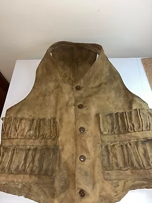 Vintage Brown Childs Hunting Shell Vest • $13.75