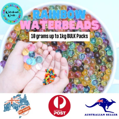 $2.75 • Buy Rainbow Water Beads, Orbeez, Water Crystals, Water Pearls - 10grams- 1kg BULK