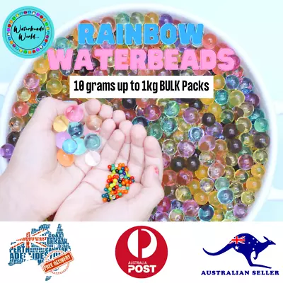 Rainbow Water Beads Orbeez Water Crystals Water Pearls - 10grams- 2kg BULK • $2