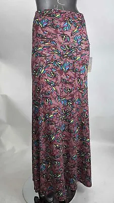 Women's LuLaRoe Purple Feather Print Skirt 'Maxi' - Size XX Small • $7.99