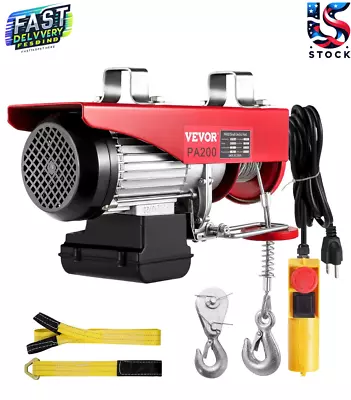 VEVOR 440LBS Electric Hoist: 110V Remote Control Versatile Lifting • $96.22