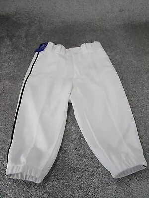 Mizuno Baseball Short Pants Youth Small White Polyester NEW * • $19.99