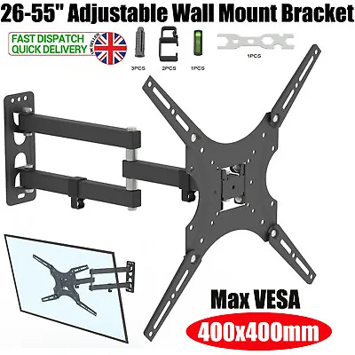 £11.09 • Buy 26-55  TV Wall Bracket Display Mount Base Max VESA 400x400mm With Spirit Level
