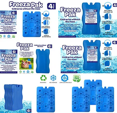 New Reusable Freezer Cool Blocks Ice Pack Cooler For Picnic Travel Lunch Boxes • £7.95