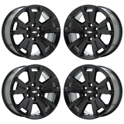 $695 • Buy EXCHANGE 17  Chevrolet Colorado Z71 GMC Canyon Black Wheels Rims OEM Set 5672
