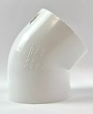 Lasco Fittings 30640 4 Inch PVC 45 Degree Elbow Slip X Slip • $20.01