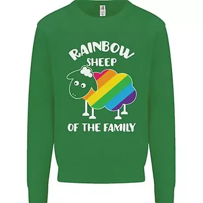 LGBT Rainbow Sheep Funny Gay Pride Day Mens Sweatshirt Jumper • $26.13