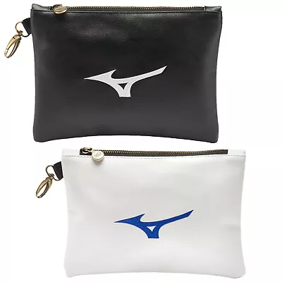 2024 Mizuno Golf RB Zip Tote Bag Valuables Accessories Storage Pouch White Black • $51.31