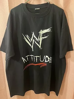 Vintage WWF Attitude Come Get Some Titan Shirt 1998 • $49