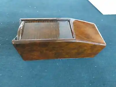 MERCEDES S Class W126 SEL Console Cassette STORAGE BOX Insert Center WALNUT WOOD • $284.05