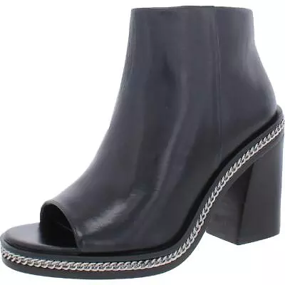 Vince Camuto Womens Bitnny Chain Peep Toe Zipper Booties Shoes BHFO 0093 • $36.99