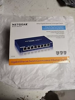 NETGEAR GS108 ProSafe (GS108-400NAS) 8 Port Standalone Gigabit Ethernet Switch • $5.50