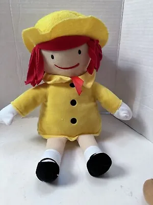 Kohls Cares Madeline 14  Plush Stuffed Doll Yellow Coat Hat Book Character • $9