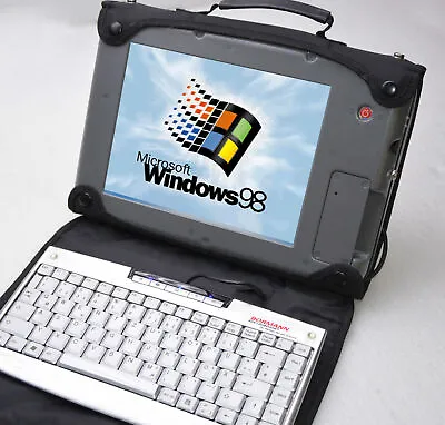 Notebook Mobile Computer Bormann Touchscreen 10   25CM TFT 1024x768 + Windows 98 • $355.71