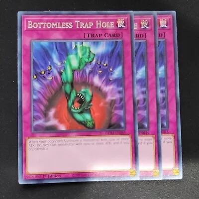 3x Bottomless Trap Hole 1st Edition Rare KICO-EN045 Yu-Gi-Oh! • $2