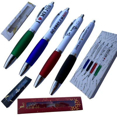 £2.59 • Buy Funny Pens - Rude Cheeky Novelty Office Stationary Secret Santa Sweary Pen Fun