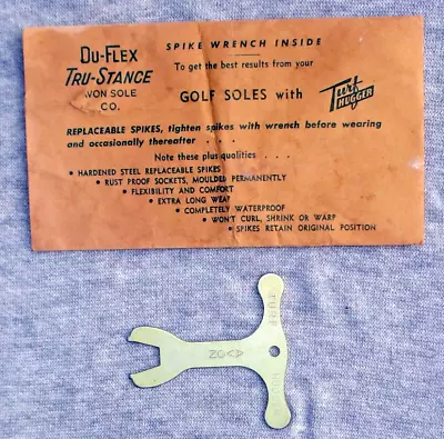 Avon Sole Company Vintage Golf Spike Wrench In Original Advertising Envelope • $9.99