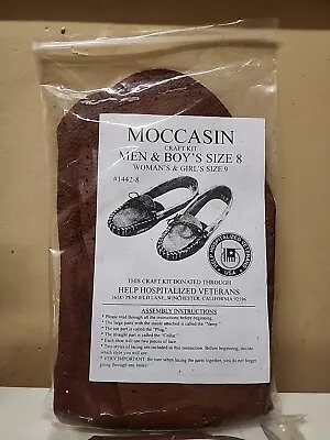 2 - NEW Moccasin Craft Kit Men & Boy's Size 8 Women's & Girls Size 9 • $24.99