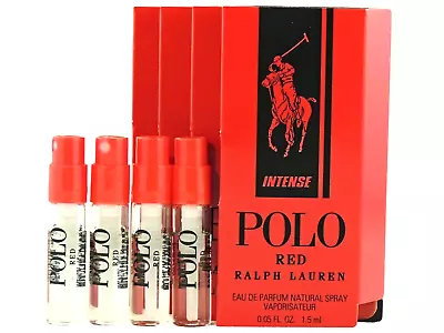 $14 • Buy RALPH LAUREN POLO RED INTENSE 1.5ml .05fl Oz X 4 COLOGNE SPRAY SAMPLE VIALS