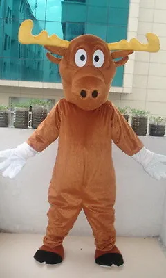 Reindeer Deer Moose Mascot Costume Festival Party Game Adults Halloween Dress US • $299.81