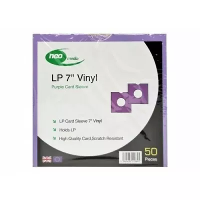 25 X 7'' Vinyl Singles Purple Record Covers Card Records Sleeves Empty Cover New • £8.95