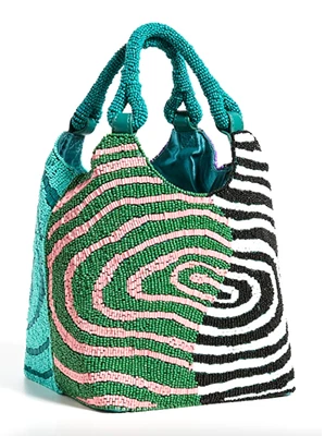$279.99 • Buy AUTH NWT Staud Women’s Cote Swirl Beaded Top Handle Bag In Acid Swirl ~NEW~