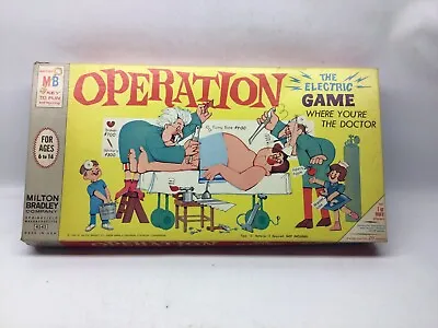 Vintage 1965 Milton Bradley 4545 Operation Game • $34.99