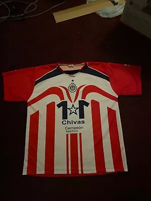 Chivas Campeon Apertura Soccer Jersey 100% Polyester L 2007-2008 Barely Worn • $39.99