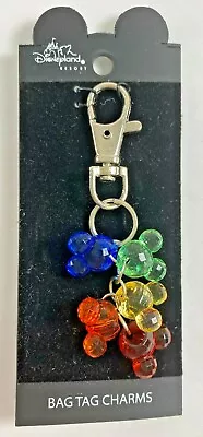 NWT Disneyland Resort Multicolored Mickey Head Bag Tag Charms • $15.99