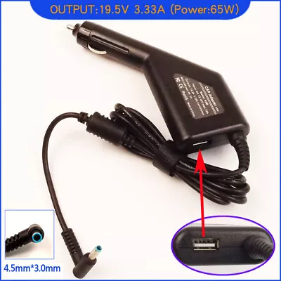 £21.11 • Buy Laptop DC Adapter Car Charger & USB For HP Pavilion 15-AU620TX 15-AU621TX