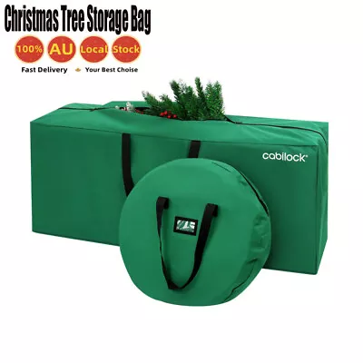 Extra Large Waterproof Christmas Tree Storage Bag Xmas Festive Zip Up Organiser • $35.69