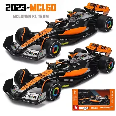 Bburago 1:43 McLaren F1 MCL60 Diecast Car Model Lando Norris 4 Oscar Piastri 81 • $59