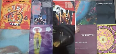 10 X ROCK VINYL 12  RECORD. PRINT. COCTEAU TWINS. ECHO And BUNNYMEN.CHINA CRISIS • £24.99