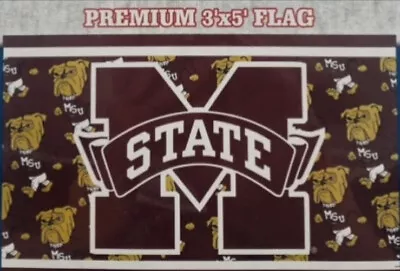 Mississippi State Bulldogs Flag 3Ft X 5Ft By Game Day-New • $19.99