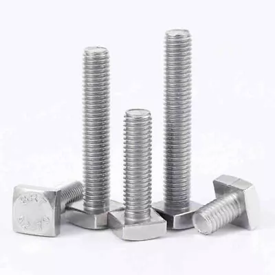 T Slot M4 M5 M6 T Bolt Square Head T Slot Track Thin Head Stainless Steel Screw • $53.09