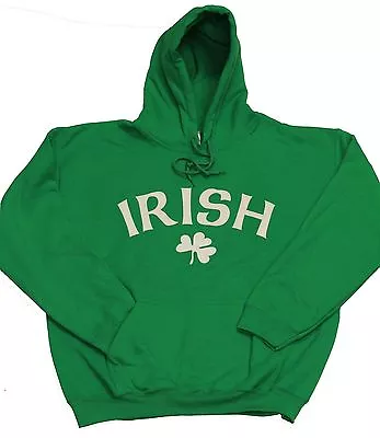 Irish Pullover Hoodie W/ Sewn Applique • $34.99