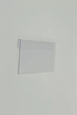 £16.99 • Buy 20 X Landscape Hookover Hanging Sign Price Label Holder Display 80mm H X 152mm W