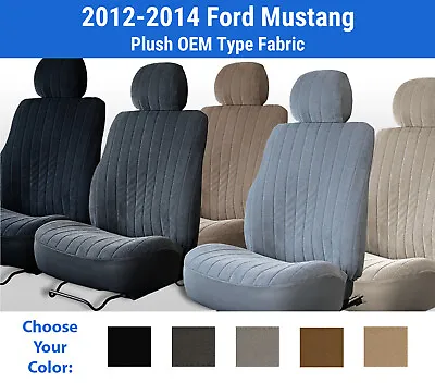 Plush Velour Seat Covers For 2012-2014 Ford Mustang • $190
