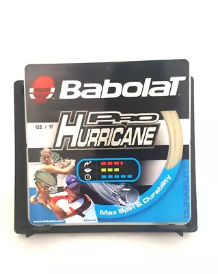 New! BABOLAT Pro Hurricane Tennis String 125/17 12m / 40' Length Natural 11984 • $20