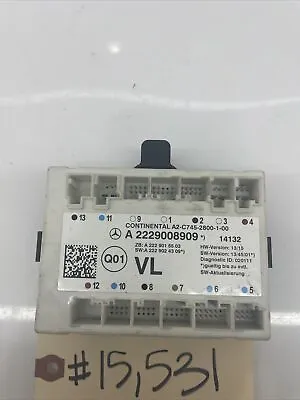 2014 2015 2016 2017 Mercedes S63 S550 W222 Front Left Side Door Control Module • $69.97