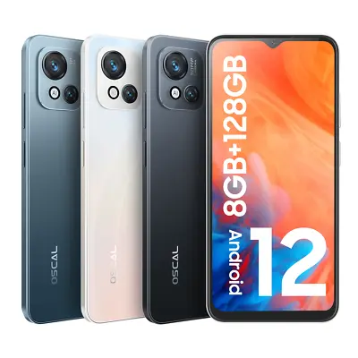 Blackview Oscal C80 Mobile Phone 14GB+128GB 50MP Face ID 6.5  Android Smartphone • $119